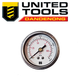 Quality Compressor Pressure Gauge 50mm 0-115 psi (800kpa) 1/8 bsp Rear mount P/n 1612245