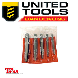 T&E Tools 5 Piece Square Type Screw Extractor Set P/n 8950