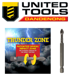 Alpha Thunderzone PH2 x 75mm Impact Power Bit- Handipack (10 bits) P/N PH275SSH