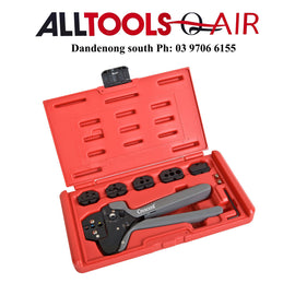 CRESCENT 10 Pc. Ratcheting Crimping Tool Set - with Interchangeable Jaws P/n CRCT10 inc Postage