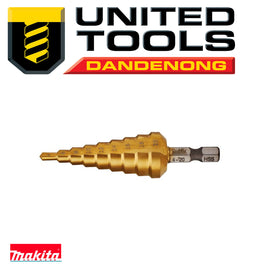 Makita Straight Cutting Flute - step drill bit 4-20mm TiNite Coated P/n D-40129 + $10.60 Postage