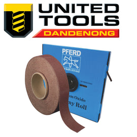 PFERD 80G 50mm x 50m ECONOMY ROLL - G/P - ALUMINIUM OXIDE ER 50 A80 P/n 47300051