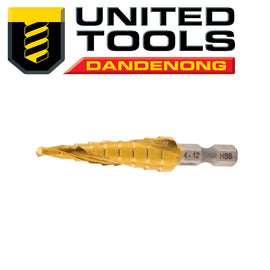 Makita Spiral Cutting Flute - step drill bits TiNite Coated - Various Sizes + $10.60 Postage