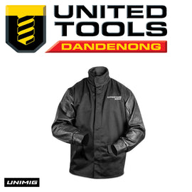 UNIMIG ROGUE™ LEATHER SLEEVED WELDING JACKET (NEW STYLE) P/N U22006