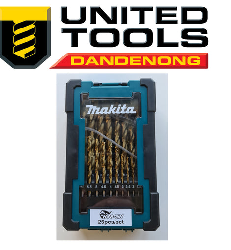 MAKITA HSS-TIN DRILL BIT ECO SET 25PC   D-72235